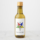 Étiquettes Pour Bouteilles De Vin Commande de maçonnerie OES Eastern Star Sister (Devant)