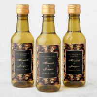Crânes Mariages gothiques Noir Rose rouge Personna