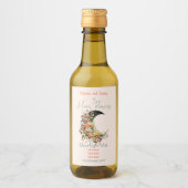 Étiquettes Pour Bouteilles De Vin Create Your Own Spring Floral Crescent Moon (Devant)