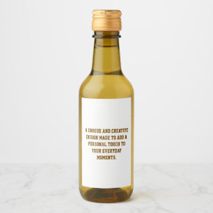 Étiquettes Pour Bouteilles De Vin Créez vos propres étiquettes de mini-bouteilles de