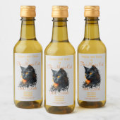Étiquettes Pour Bouteilles De Vin Créez votre propre buste de chat noir fière (Bouteilles)