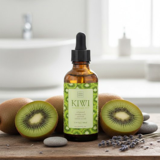 Étiquettes Pour Bouteilles De Vin Custom Kiwi Essential Oil Label