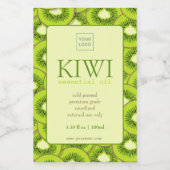 Étiquettes Pour Bouteilles De Vin Custom Kiwi Essential Oil Label (Étiquettes simples)