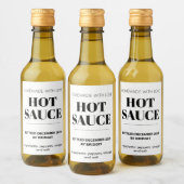 Étiquettes Pour Bouteilles De Vin Customizable Generic Hot Sauce  (Bouteilles)