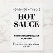 Étiquettes Pour Bouteilles De Vin Customizable Generic Hot Sauce  (Étiquettes simples)