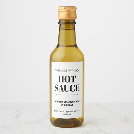 Étiquettes Pour Bouteilles De Vin Customizable Generic Hot Sauce  (Devant)