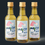 Étiquettes Pour Bouteilles De Vin Cute Pandemic OY to the World Holiday<br><div class="desc">These mini wine bottle labels are designed specially for the 2020 Pandemic holiday season. They feature a funny design with the planet earth wearing a Santa hat and face mask, with a caption reading "Oy to the world" The note reads : Sening Holiday Cheer Despite the Year, with space for...</div>