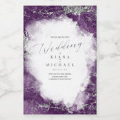 Étiquettes Pour Bouteilles De Vin Debbie U-W Marble Parties scintillant Mariage ID64 (Étiquettes simples)