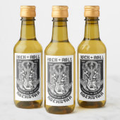 Étiquettes Pour Bouteilles De Vin Design Guitar Rock (Bouteilles)