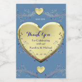 Étiquettes Pour Bouteilles De Vin Elégante Soirée de Mariage (Étiquettes simples)