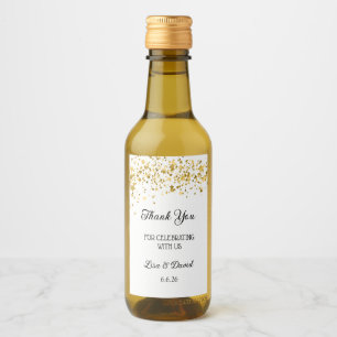 Étiquettes Pour Bouteilles De Vin Étiquettes de mini bouteilles de vin de mariage