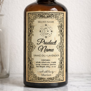 Étiquettes Pour Bouteilles De Vin Étiquettes de pharmacie vintage Logo Potion 