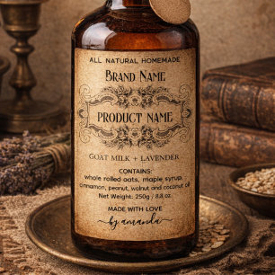 Étiquettes Pour Bouteilles De Vin Étiquettes de style apothicaire vertical antiques