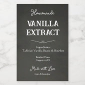 Étiquettes Pour Bouteilles De Vin Extrait de vanille personnalisé customisé (Étiquettes simples)