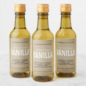 Étiquettes Pour Bouteilles De Vin Extrait de vanille VE006_04wn (Bouteilles)