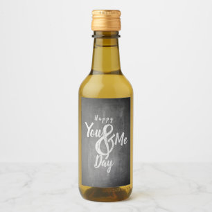 Étiquettes Pour Bouteilles De Vin Félicitations anniversaire en style tableau noir