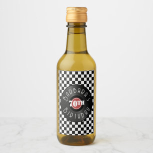 Étiquettes Pour Bouteilles De Vin Fête d'anniversaire sur le thème Rock N Roll avec 