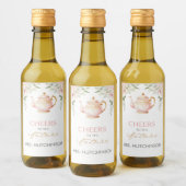 Étiquettes Pour Bouteilles De Vin Fête de Mariée Tea Party (Bouteilles)