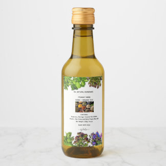 Étiquettes Pour Bouteilles De Vin Food and Herbal Blend Label Set