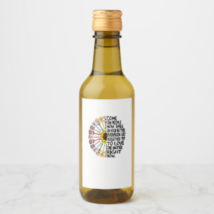 Étiquettes Pour Bouteilles De Vin Guitare Lover Cadeau de guitare florale acoustiq