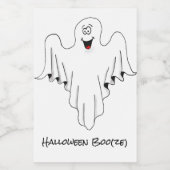 Étiquettes Pour Bouteilles De Vin Halloween Boo(ze) (Étiquettes simples)