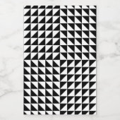 Étiquettes Pour Bouteilles De Vin illusion d'optique noir (Étiquettes simples)