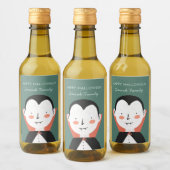 Étiquettes Pour Bouteilles De Vin Joyeux Halloween Dracula (Bouteilles)
