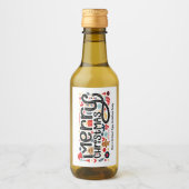 Étiquettes Pour Bouteilles De Vin Joyeux Noël (Devant)