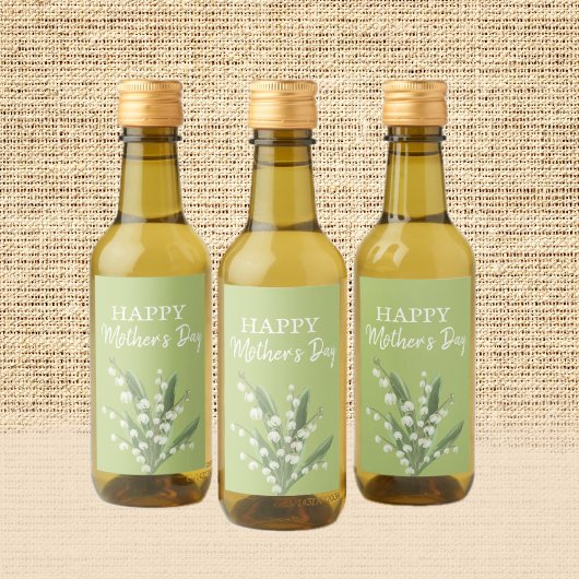 Étiquettes Pour Bouteilles De Vin Lily de la Vallée des Mères