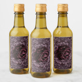 Étiquettes Pour Bouteilles De Vin Mandala de rose (Bouteilles)