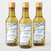 ÉTIQUETTES POUR BOUTEILLES DE VIN MARIAGE LEMON MAIN SQUEEZE (Bouteilles)