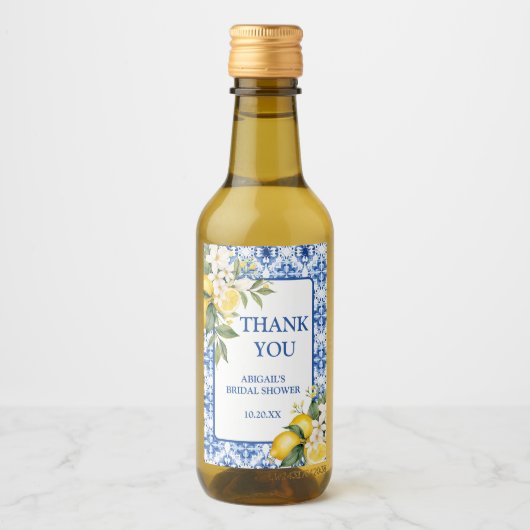 ÉTIQUETTES POUR BOUTEILLES DE VIN MARIAGE LEMON MAIN SQUEEZE (Devant)