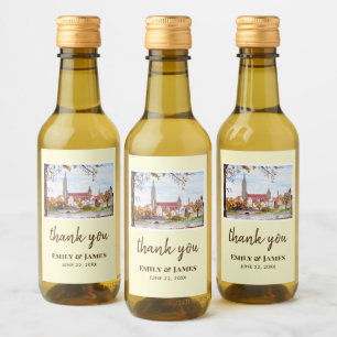 Étiquettes Pour Bouteilles De Vin Mariage Ulm Minster Allemagne Farida Greenfield