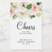 Étiquettes Pour Bouteilles De Vin Mini Étiquettes de vin, Blush (Étiquettes simples)