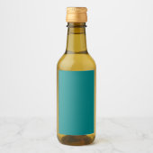 Étiquettes Pour Bouteilles De Vin Mini sarcelle (Devant)
