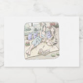 ÉTIQUETTES POUR BOUTEILLES DE VIN MOUSSEUX さなれれじ (Étiquettes simples)