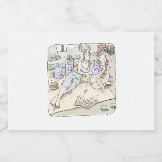 ÉTIQUETTES POUR BOUTEILLES DE VIN MOUSSEUX さなれれじ (Étiquettes simples)