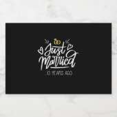 Étiquettes Pour Bouteilles De Vin Mousseux 10e anniversaire du Mariage (Étiquettes simples)