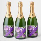 Étiquettes Pour Bouteilles De Vin Mousseux 11e anniversaire du Mariage, (Bouteilles)