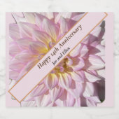 Étiquettes Pour Bouteilles De Vin Mousseux 14e anniversaire du Mariage, (Étiquettes simples)