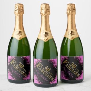 Étiquettes Pour Bouteilles De Vin Mousseux 30e Anniversaire