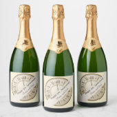 Étiquettes Pour Bouteilles De Vin Mousseux 31e anniversaire du Mariage modifiable (Bouteilles)