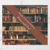 Étiquettes Pour Bouteilles De Vin Mousseux 47e anniversaire du Mariage (Étiquettes simples)