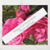 Étiquettes Pour Bouteilles De Vin Mousseux 51e anniversaire du Mariage (Étiquettes simples)