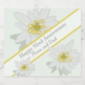 Étiquettes Pour Bouteilles De Vin Mousseux 51e anniversaire du Mariage (Étiquettes simples)