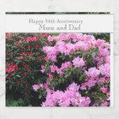 Étiquettes Pour Bouteilles De Vin Mousseux 54e anniversaire du Mariage (Étiquettes simples)