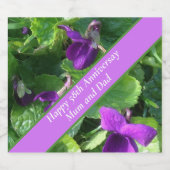 Étiquettes Pour Bouteilles De Vin Mousseux 58e anniversaire du Mariage (Étiquettes simples)