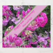 Étiquettes Pour Bouteilles De Vin Mousseux 61e anniversaire du Mariage (Étiquettes simples)