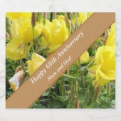 Étiquettes Pour Bouteilles De Vin Mousseux 69e anniversaire modifiable (Étiquettes simples)