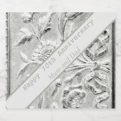 Étiquettes Pour Bouteilles De Vin Mousseux 70e anniversaire modifiable (Étiquettes simples)